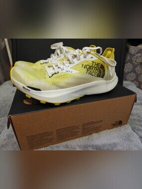 The North Face Vectiv Summit Sky 2 Trail Running Shoes Yellow White M7 W8.5